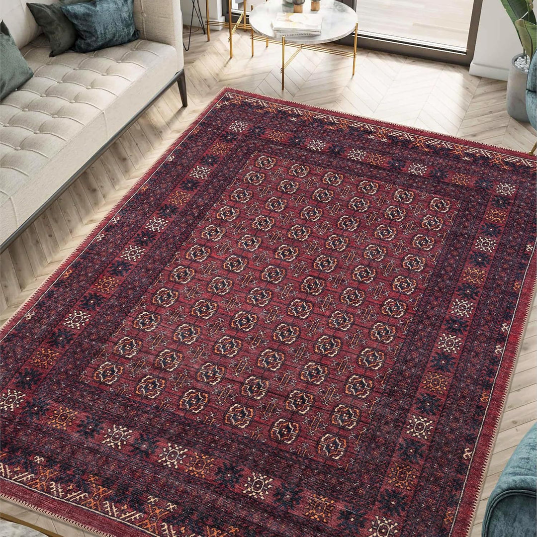 Bohemian Inspired Geometric Area Rug