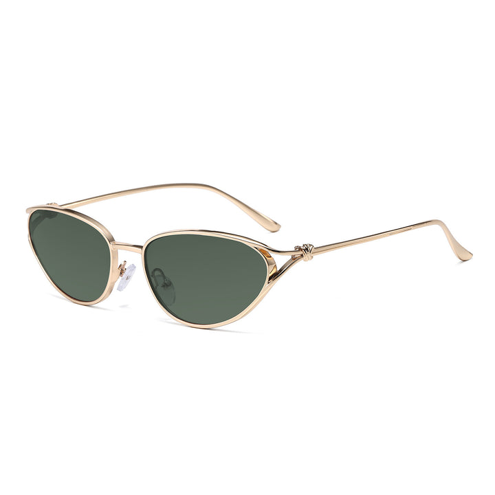 Cat-Eye Sunglasses with Elegant Metallic Accents Kalsten