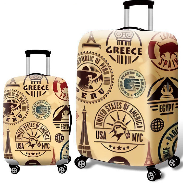 Women’s hard-shell suitcase with nostalgic London motif Kalsten