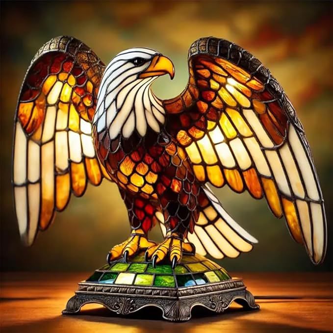 Home Decor Artisanal Eagle Lamp Kalsten