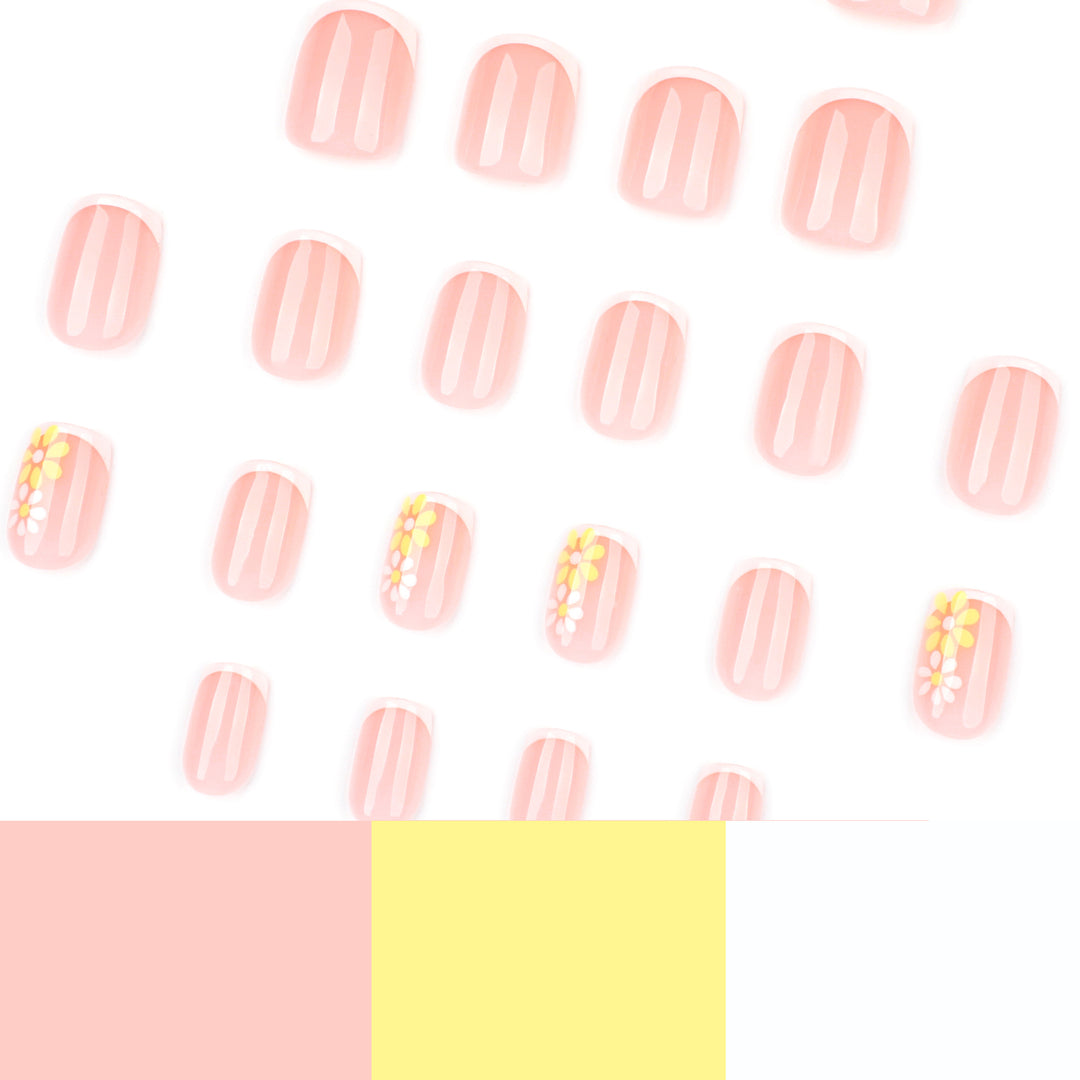 Elegant and creative nail art with floral accents Kalsten