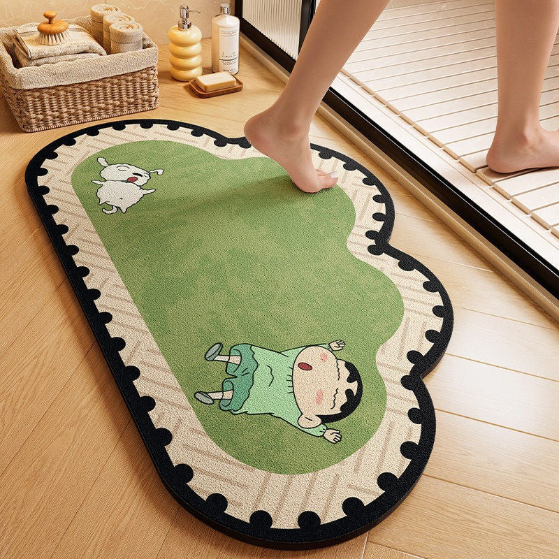 Plush Cartoon Bath Mat