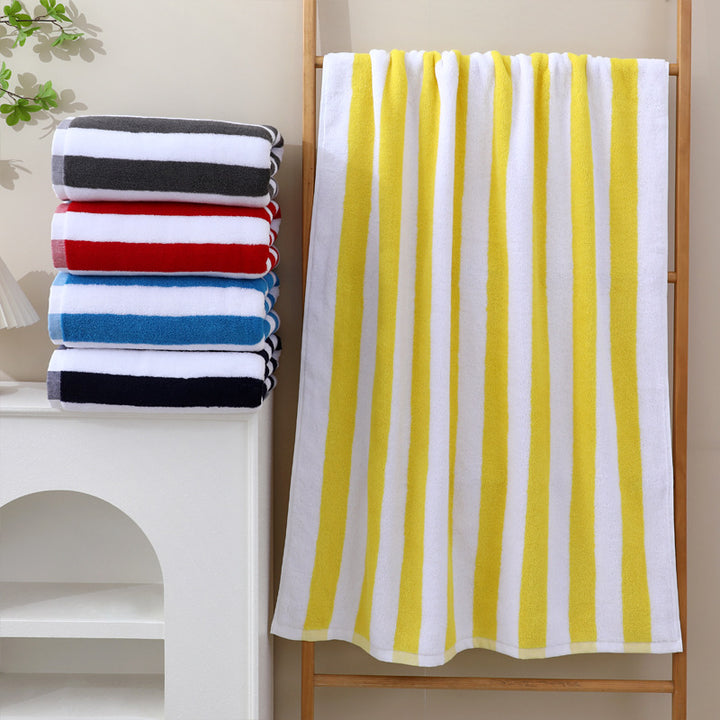 High-quality terry bath towel with intense stripe pattern Kalsten