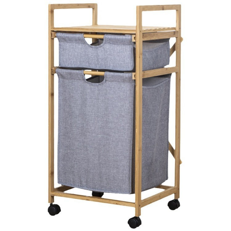 Stylish laundry storage tower with wheels Kalsten