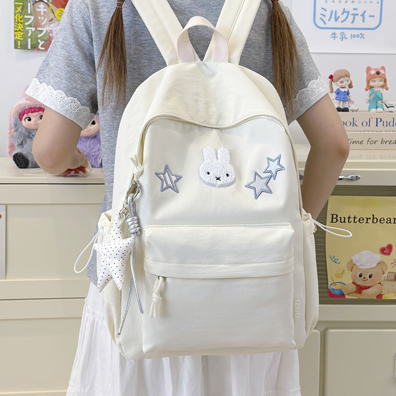 Cute Bunny-Embellished Backpack Kalsten
