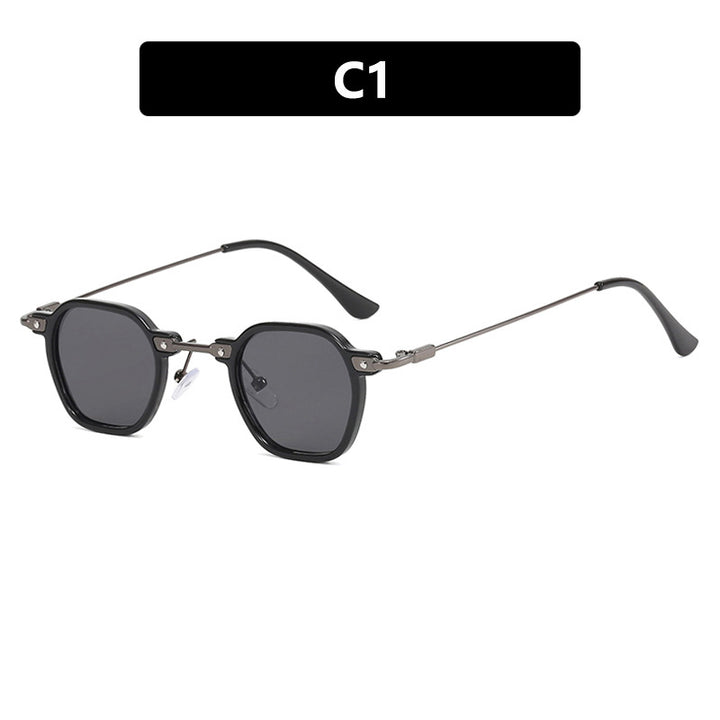 Ladies stylish sunglasses with unique hexagonal shape and sturdy frame Kalsten
