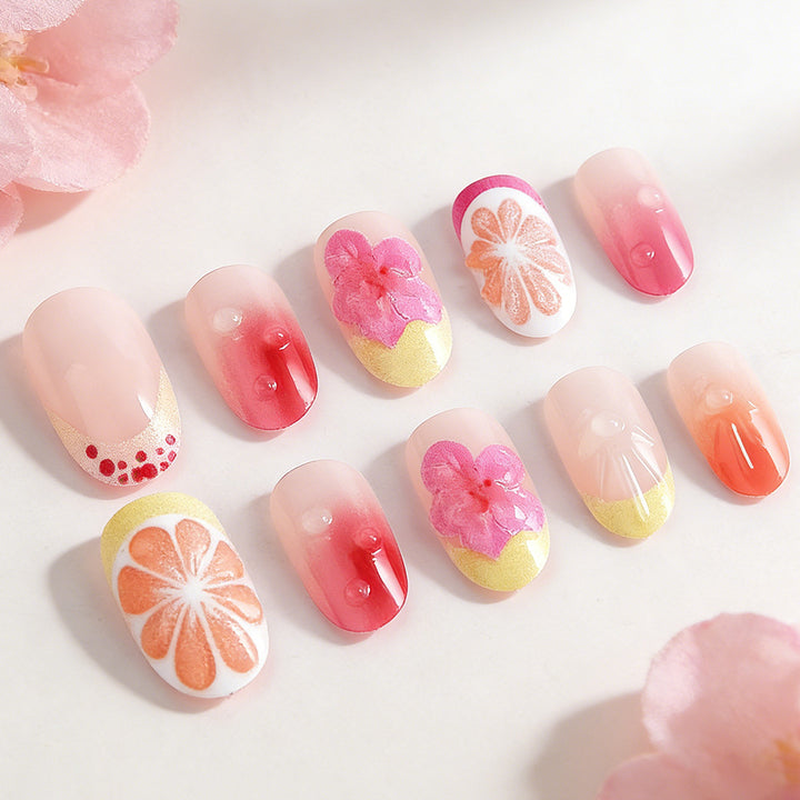 Tropical Floral Nail Art Set Kalsten