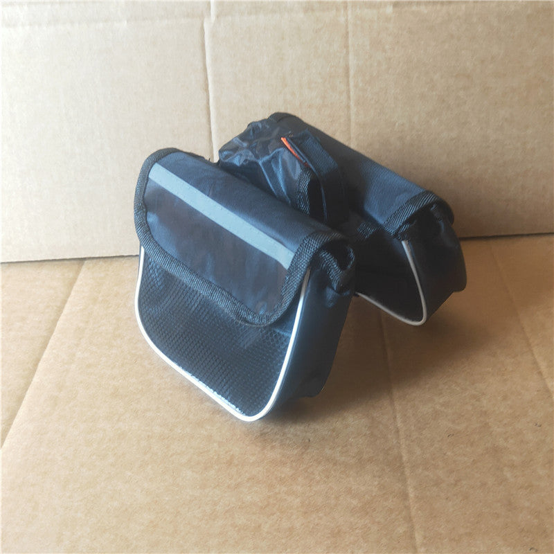 compact waterproof bicycle handlebar bag with reflective safety strip and quick release mount Kalsten