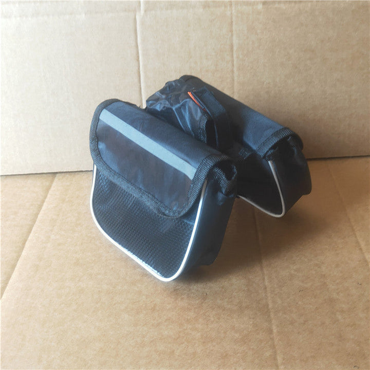 compact waterproof bicycle handlebar bag with reflective safety strip and quick release mount Kalsten