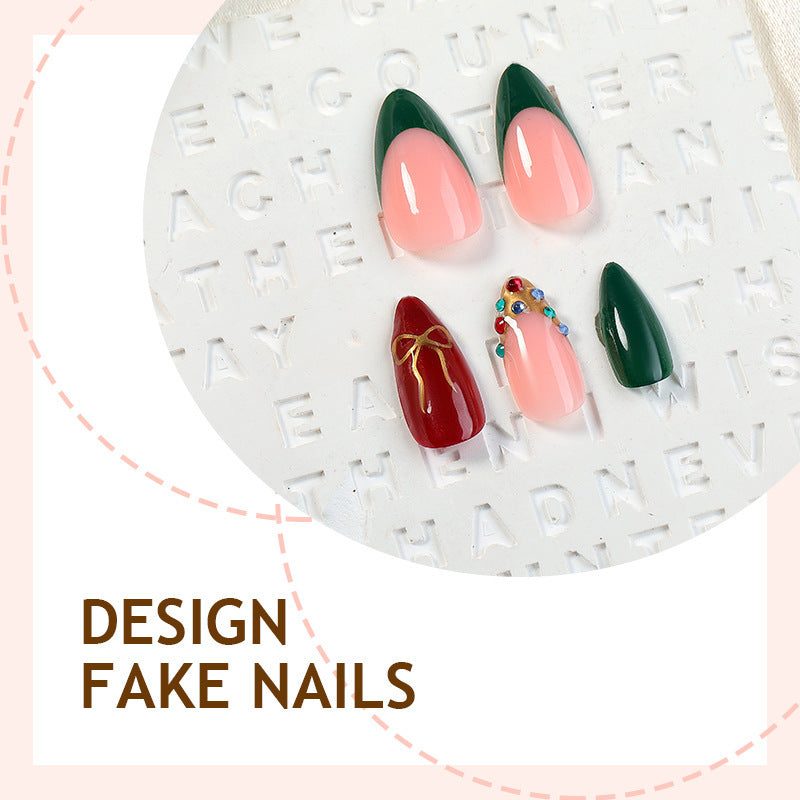 Creative nail art set with festive designs Kalsten
