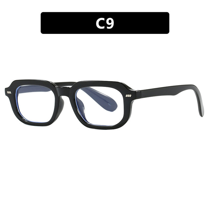 Women’s square sunglasses with high-gloss transparent frame and polarized lenses Kalsten