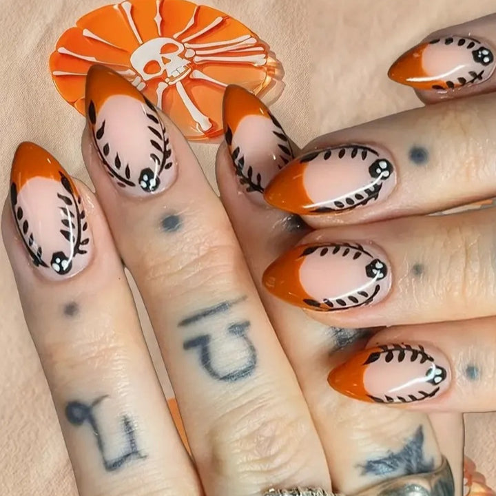 Artistic Almond-Shaped Nail Art Enhancements Kalsten 1789915566