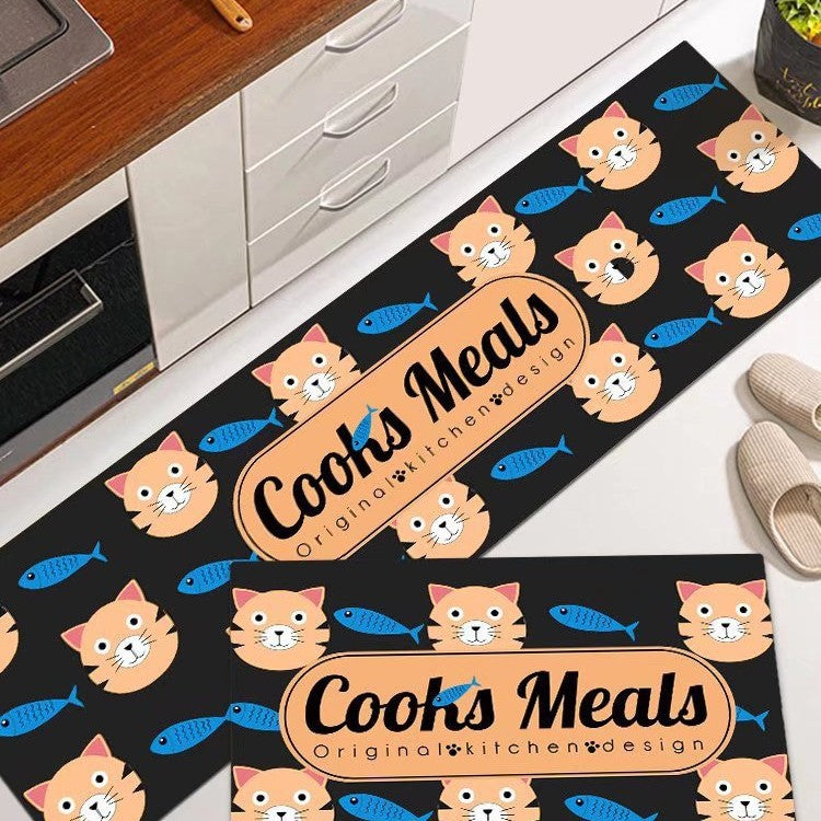 Cat-Themed Kitchen Mat Kalsten