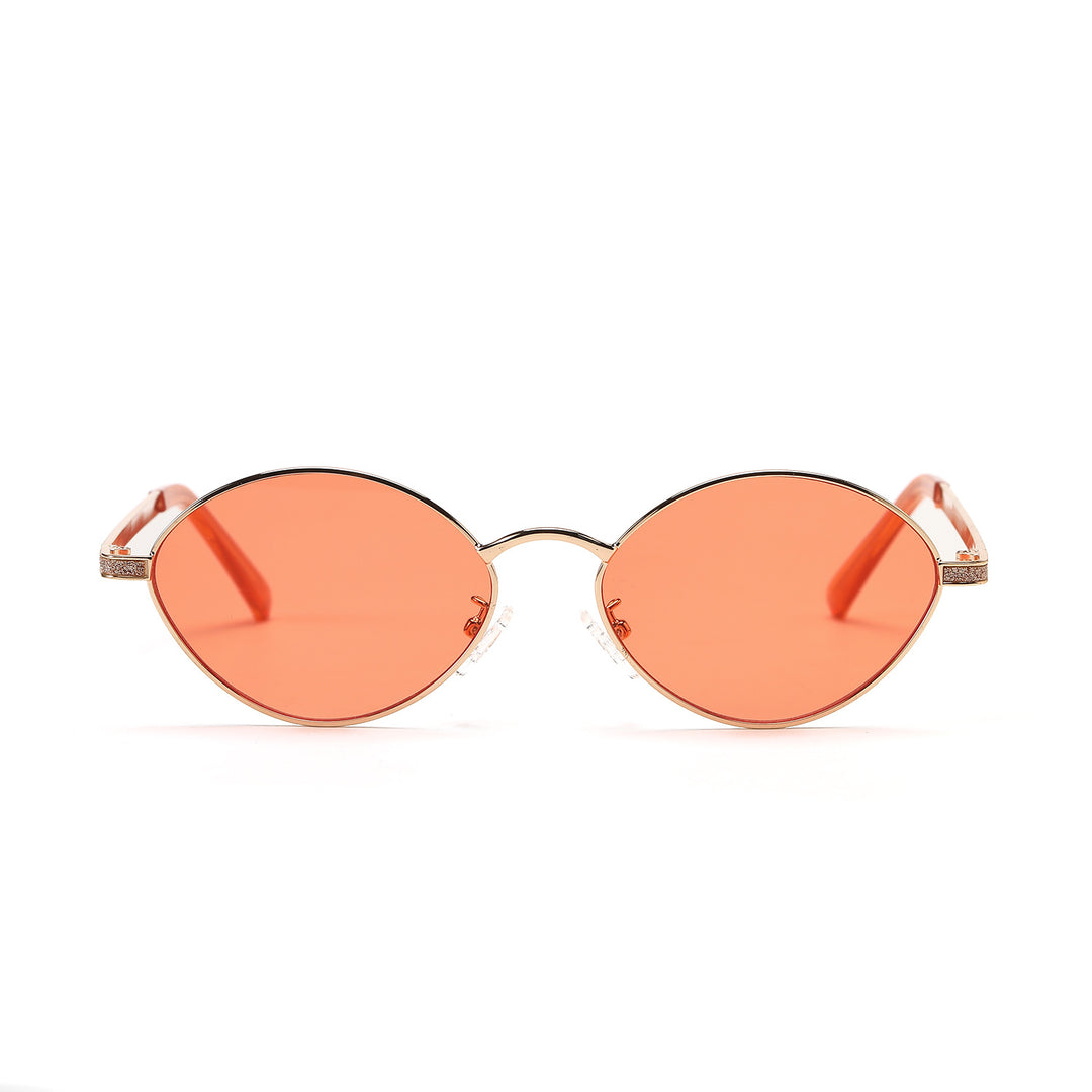 Women's fashionable round sunglasses with luxurious accents Kalsten