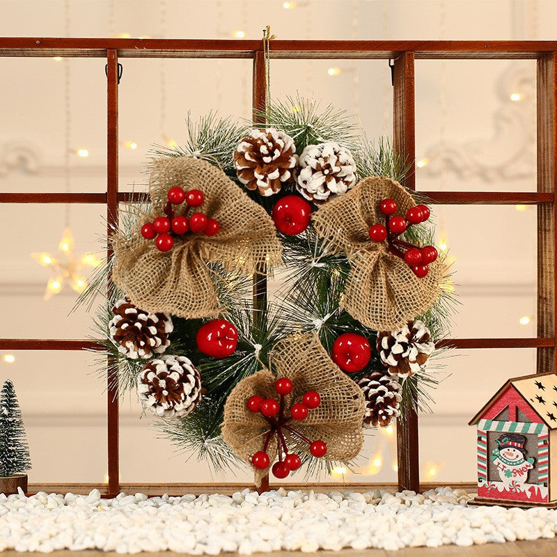 Festive Reindeer Door Wreath Decoration Kalsten