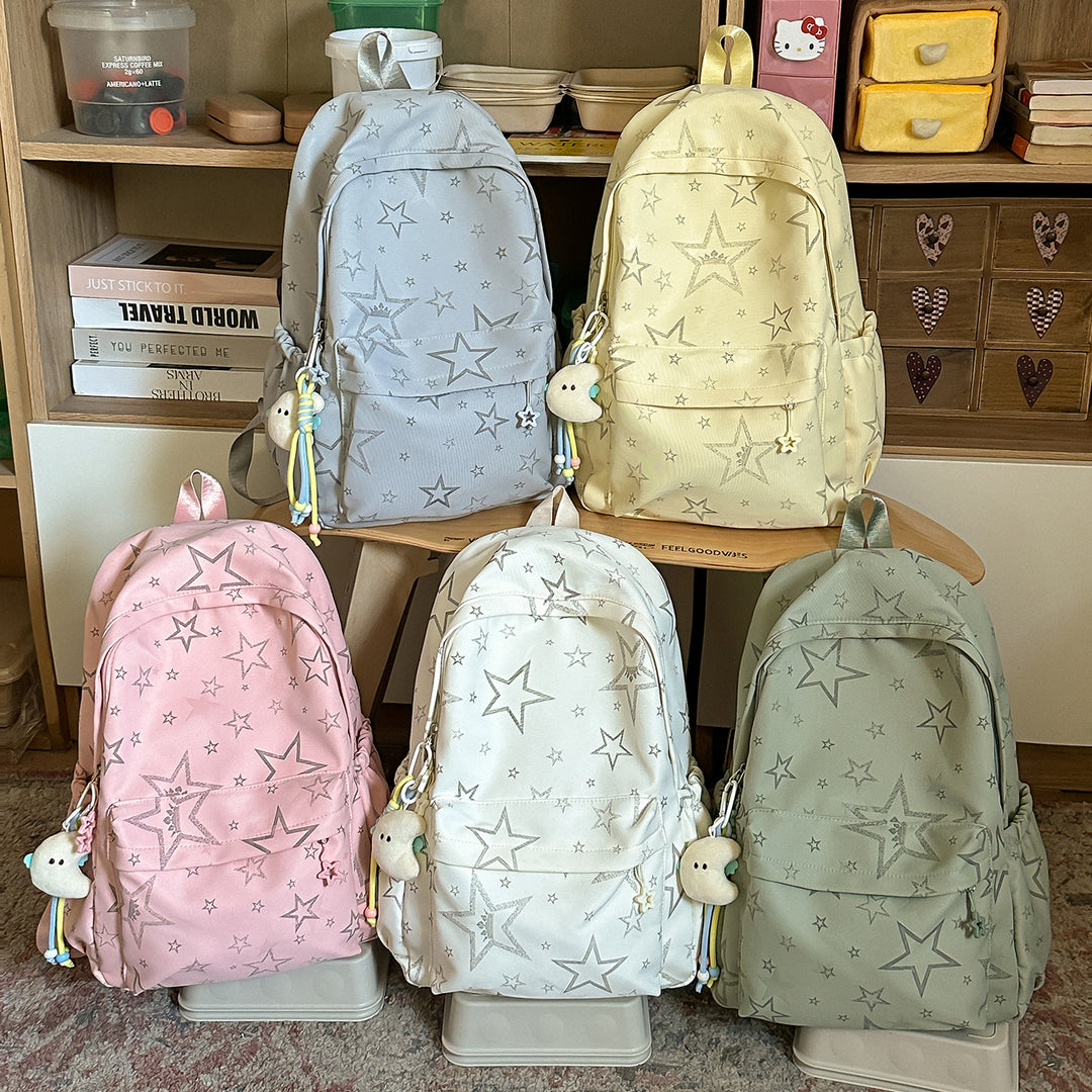 Casual Star-Embellished Backpack Kalsten 1791205374