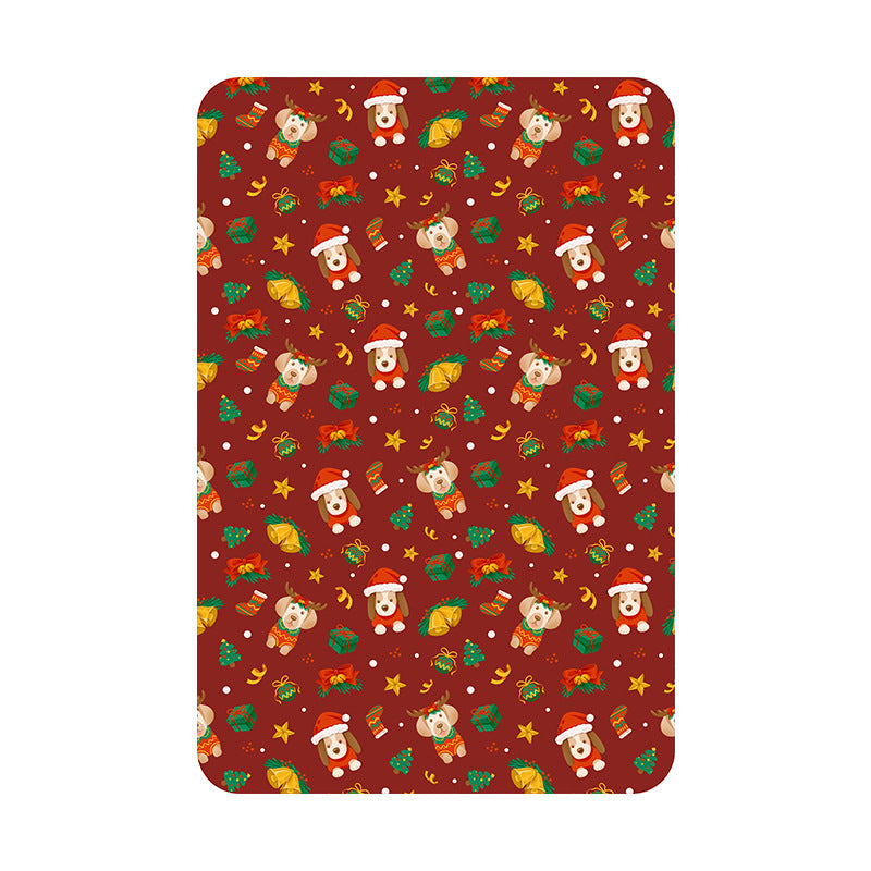Festive Holiday-Themed Fleece Throw Blanket