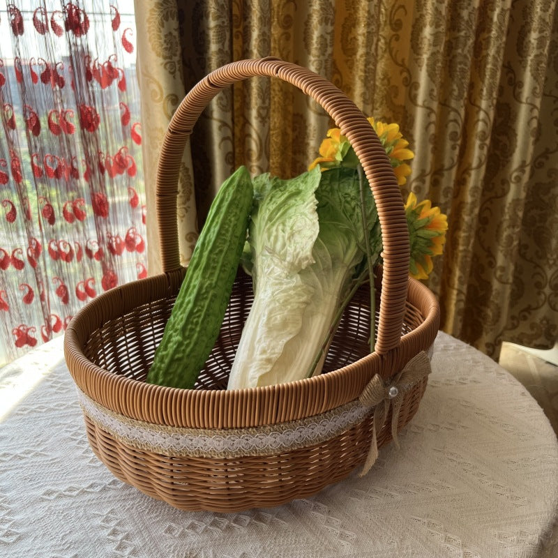 Natural Woven Market Basket Kalsten