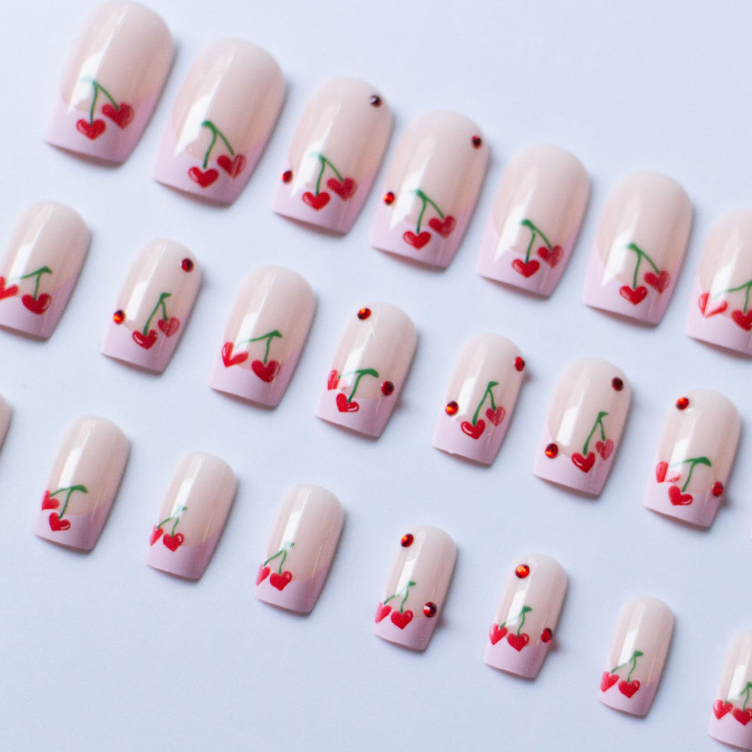 Cherry-Themed Nail Art Kit