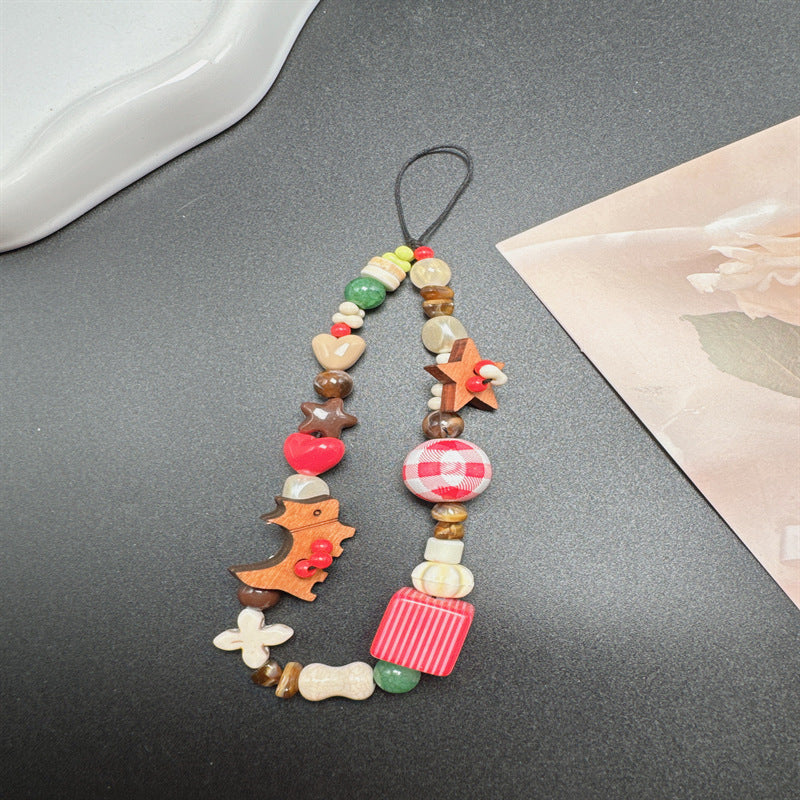 Decorative Wooden Beaded Lanyard Kalsten