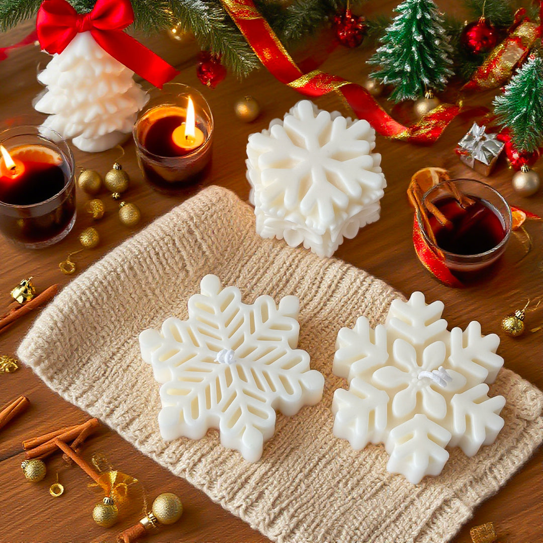 Snowflake Decorative Candle