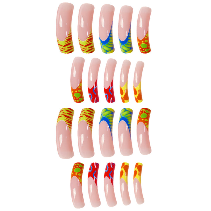 Artistic Abstract Design Press-On Nails Kalsten