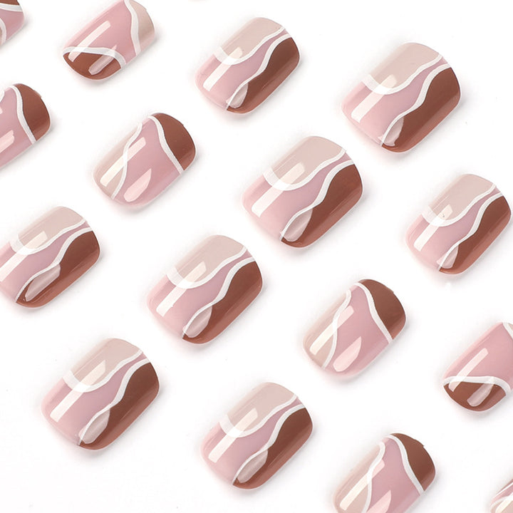 Elegant Nail Art with Geometric Design Kalsten