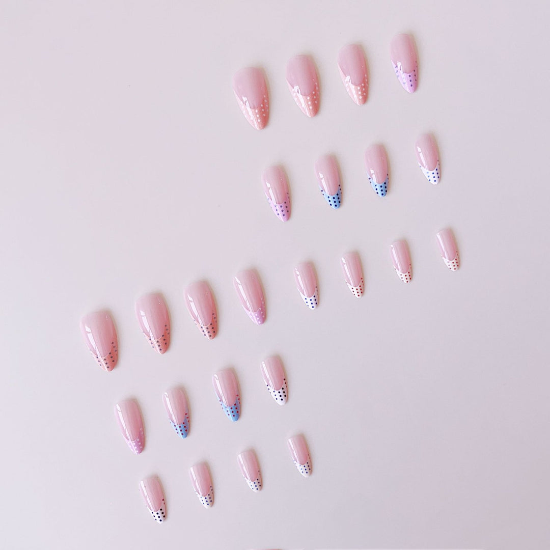 Artificial nail set with colorful minimal design Kalsten