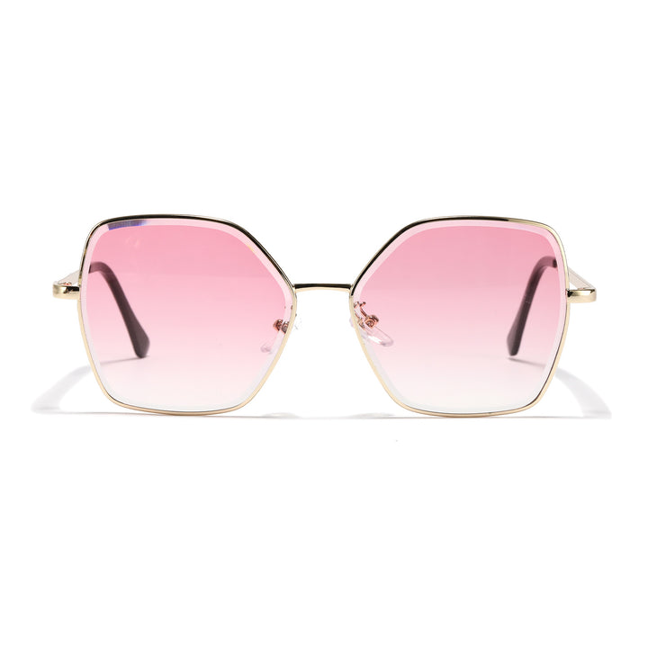 Women geometric sunglasses with fashionable gold frame Kalsten