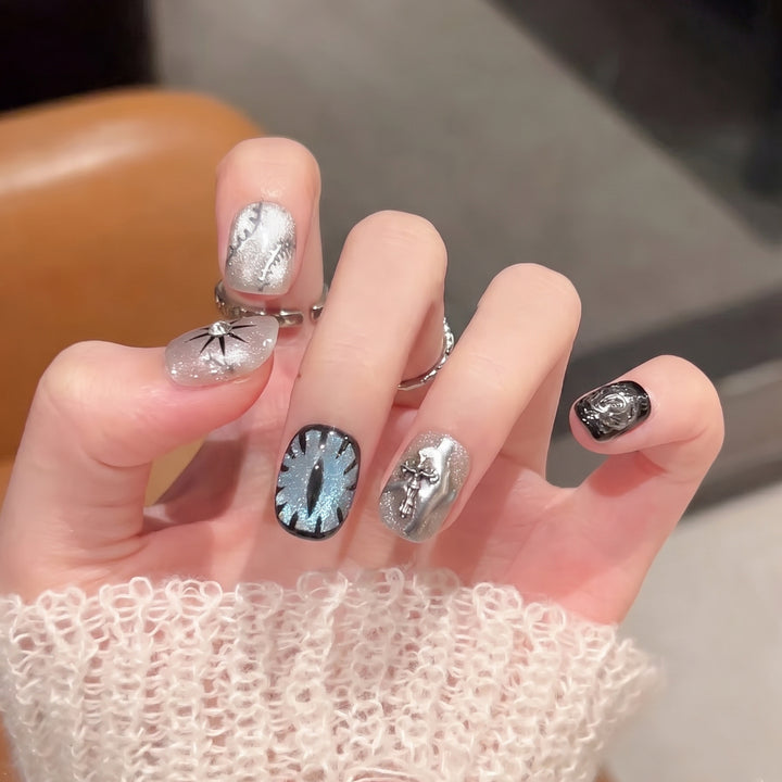Artistic Themed Press-On Nail Art Kalsten
