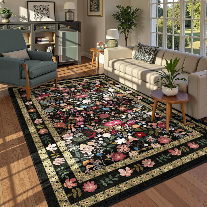 Floral Patterned Area Rug