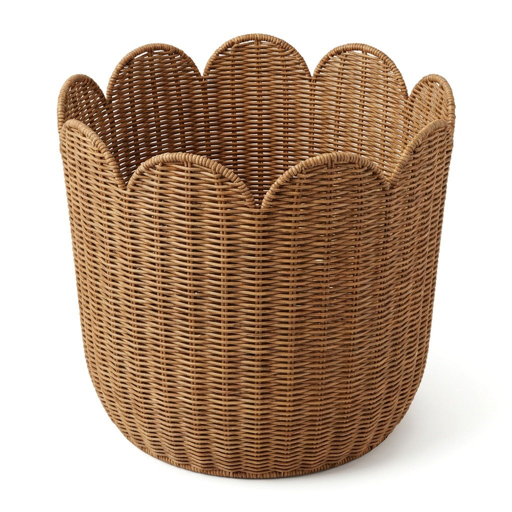Decorative basket with wavy edge Kalsten