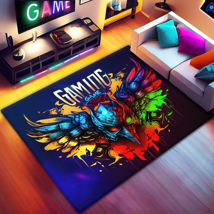 Gaming Controller-Themed Area Rug Kalsten