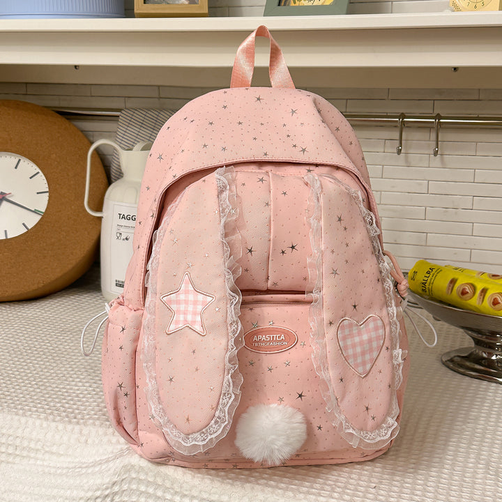 Whimsical Bunny-Ear Design Backpack Kalsten