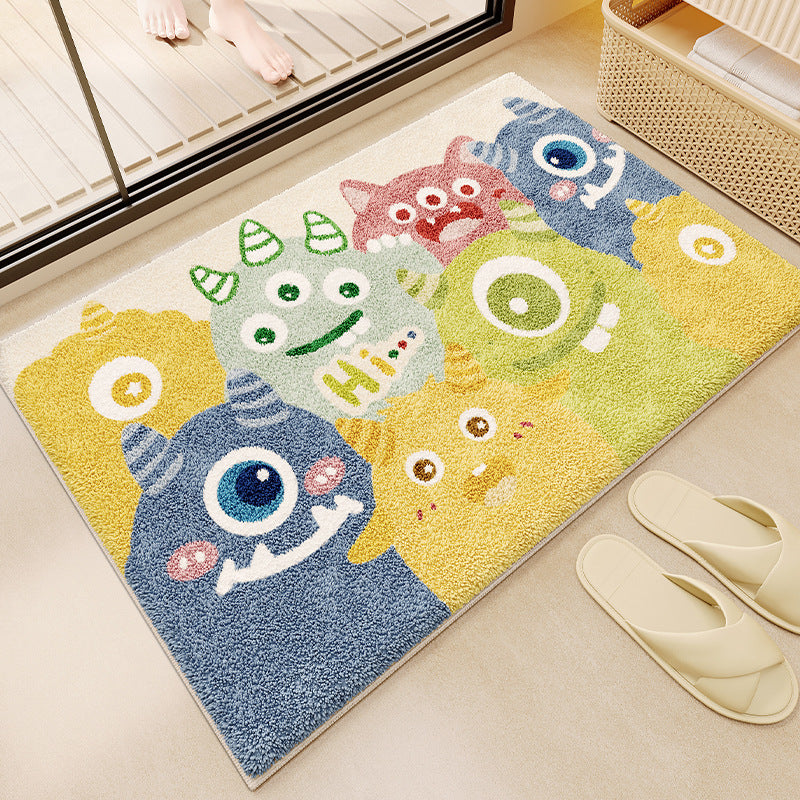 Fun Monster-Themed Bath Mat