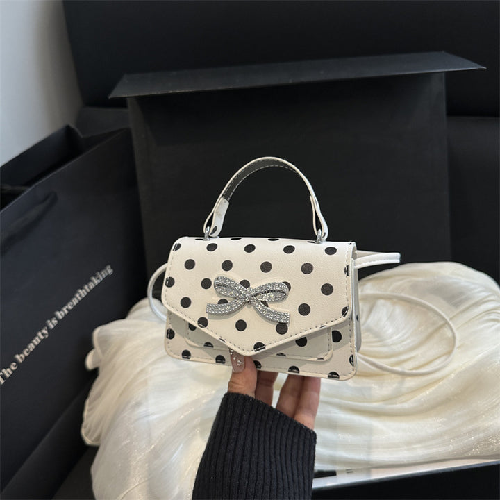 WoElegant Polka Dot Handheld Satchel Bag Kalsten