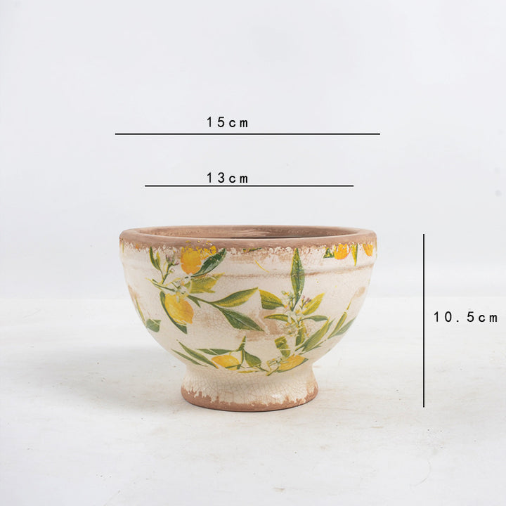 Floral Ceramic Planter Kalsten
