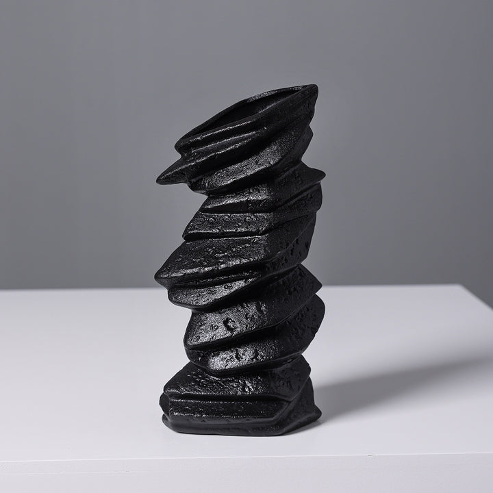 Abstract Textured Ceramic Sculpture