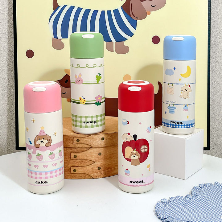 Women's Insulated Drinking Bottle with Cheerful Animal Design Kalsten