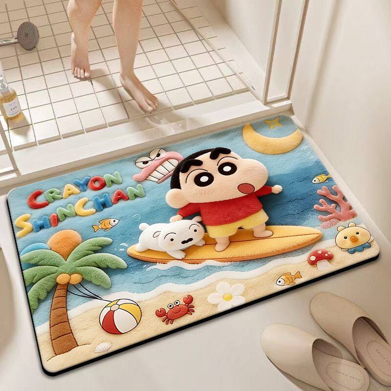 Cartoon Theme Plush Bath Mat