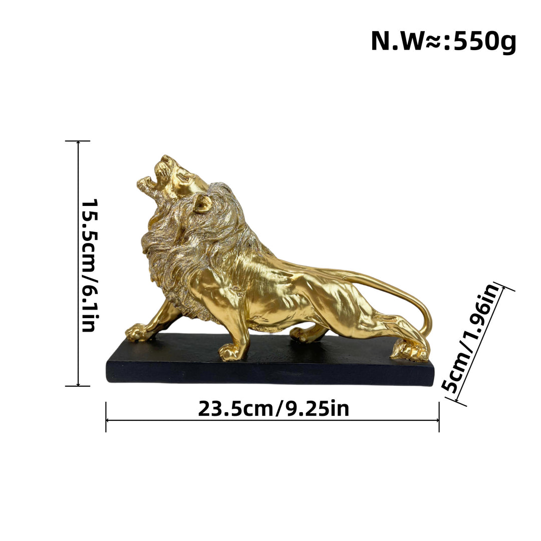 Decorative lion figure with golden details Kalsten