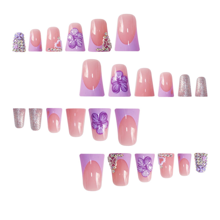 Creative Floral Acrylic Nail Art Kalsten