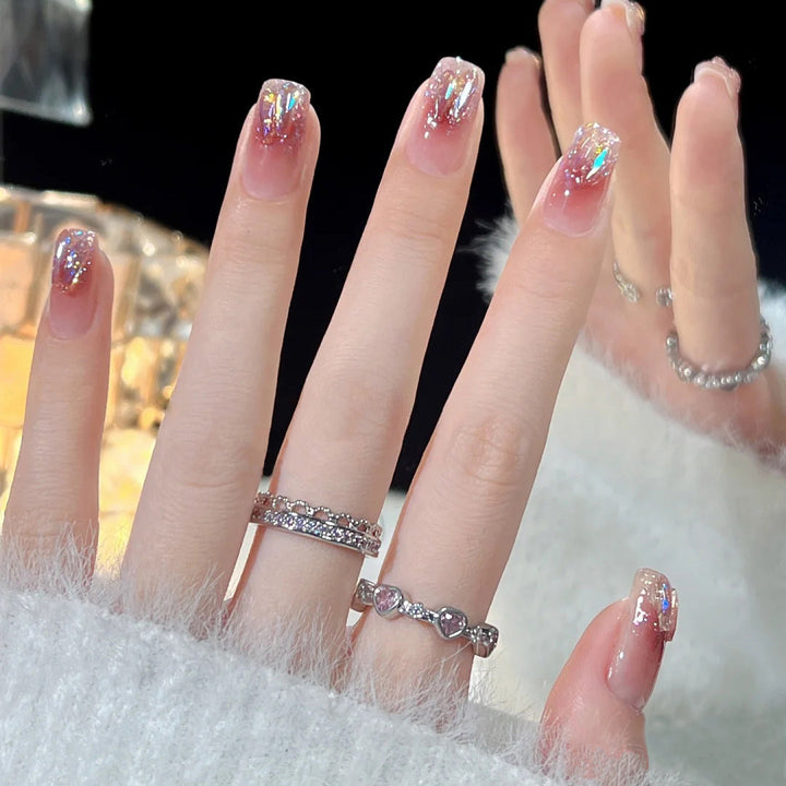 Artificial nails in creative moon and star design Kalsten