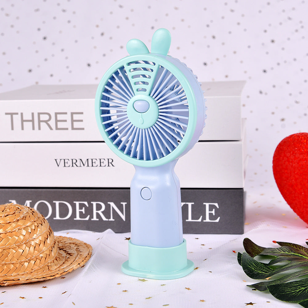 Portable Bunny-Themed Handheld Fan Kalsten