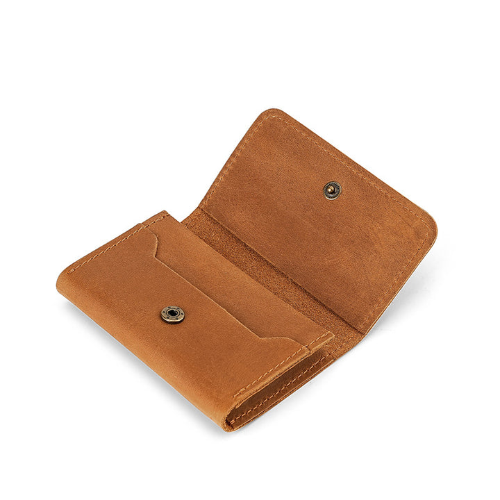 Compact Leather Wallet Organizer