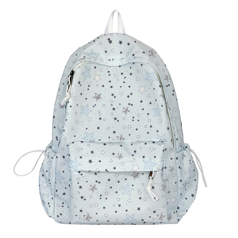 Backpack with Thoughtful Compartments and Trendy Star Motif Kalsten