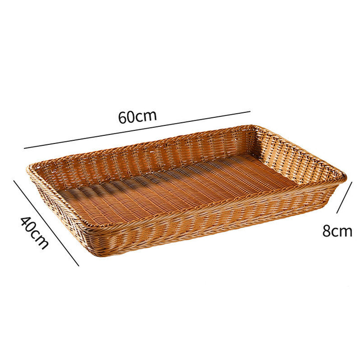Large Rectangular Woven Storage Tray Kalsten
