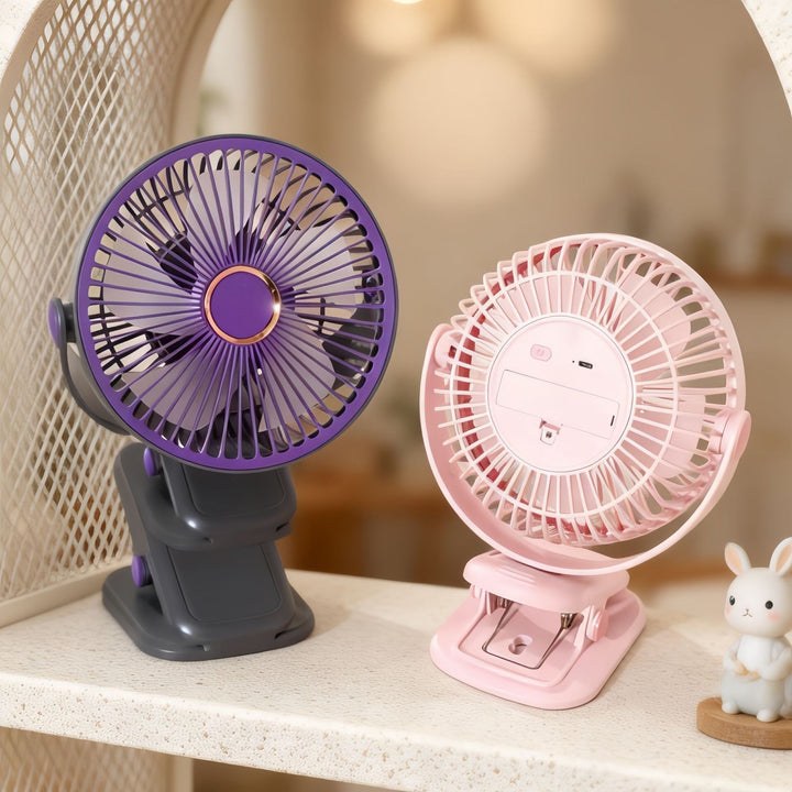 Women Portable Table Fan with Adjustable Head and Quiet Operating Noise Kalsten