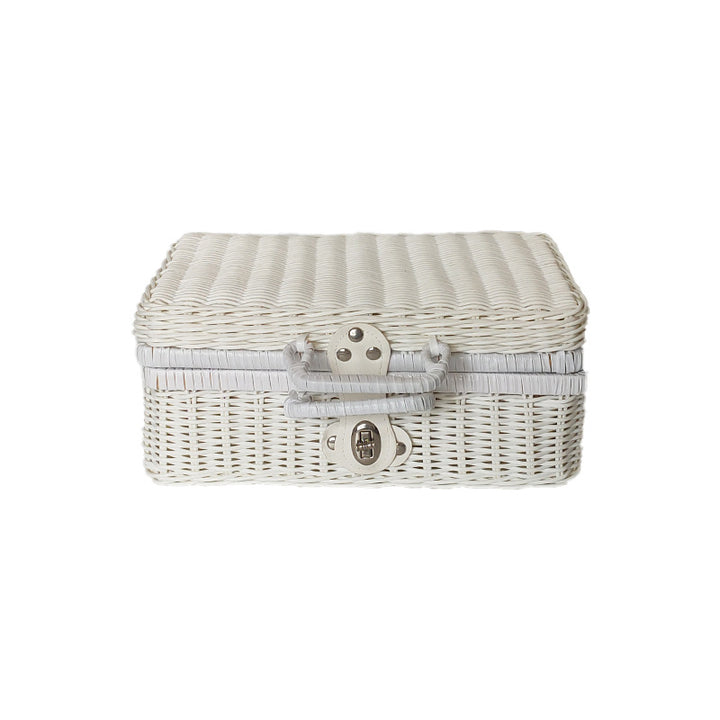 Vintage Wicker Storage Trunk Kalsten