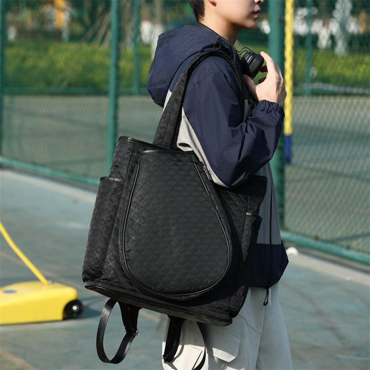 Quilted Multi-Pocket Tote Bag Kalsten